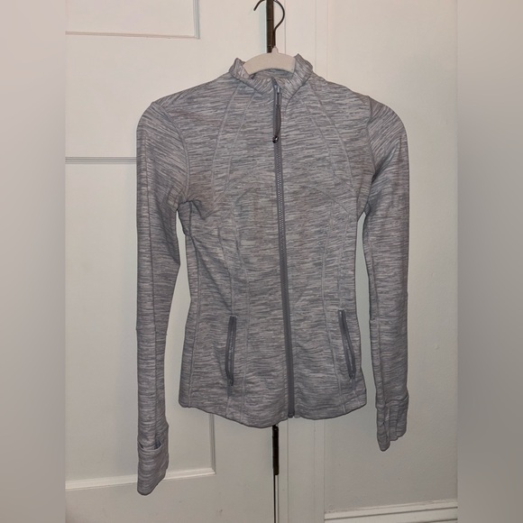 Lululemon Define Jacket / Heathered White / Size 2 - Picture 1 of 4